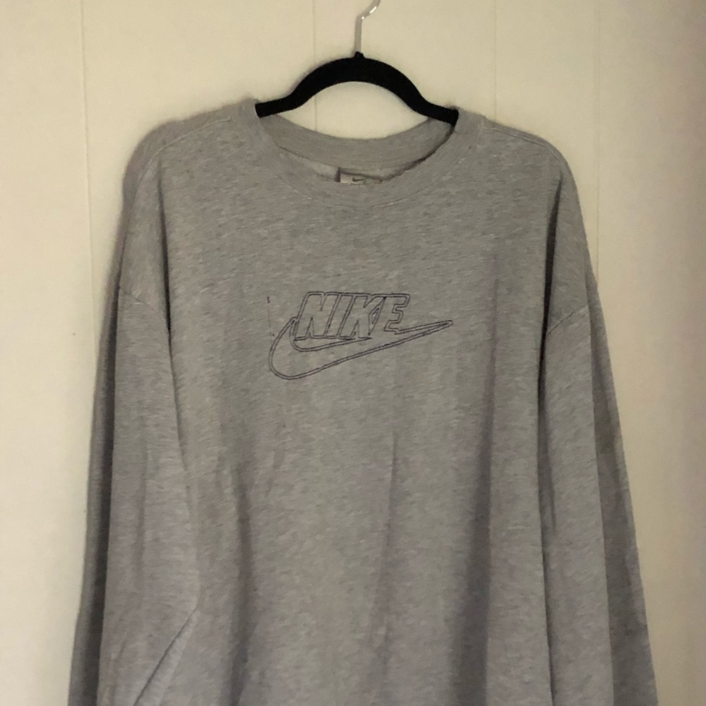 Grey Nike Crewneck/Sweater/Sweatshirt